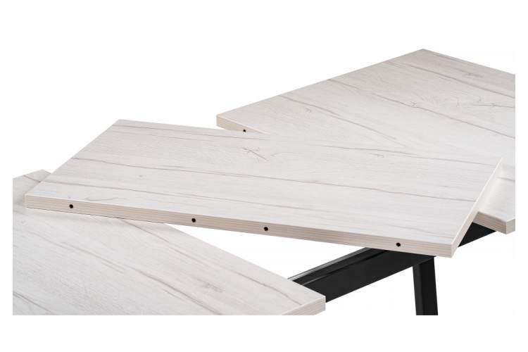 Стол деревянный раскладной Лота Лофт 120 25 мм юта / черный матовый-6