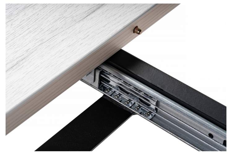 Стол деревянный раскладной Лота Лофт 120 25 мм юта / черный матовый-7