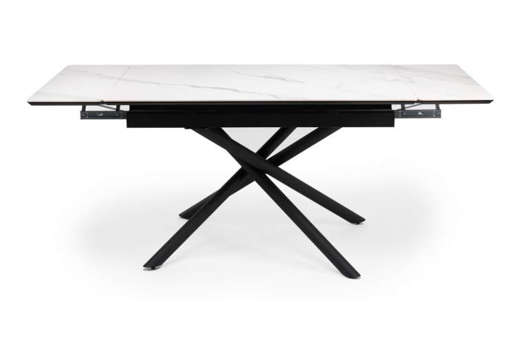 Керамический стол Мэриан 120(180)х80 snow alpin white / черный-5