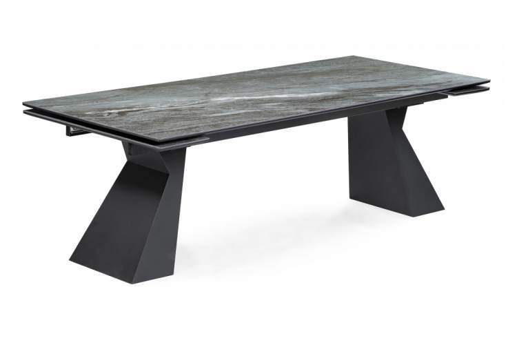 Керамический стол Денхольм 240(300)х100х75 mosco nero matt / черный