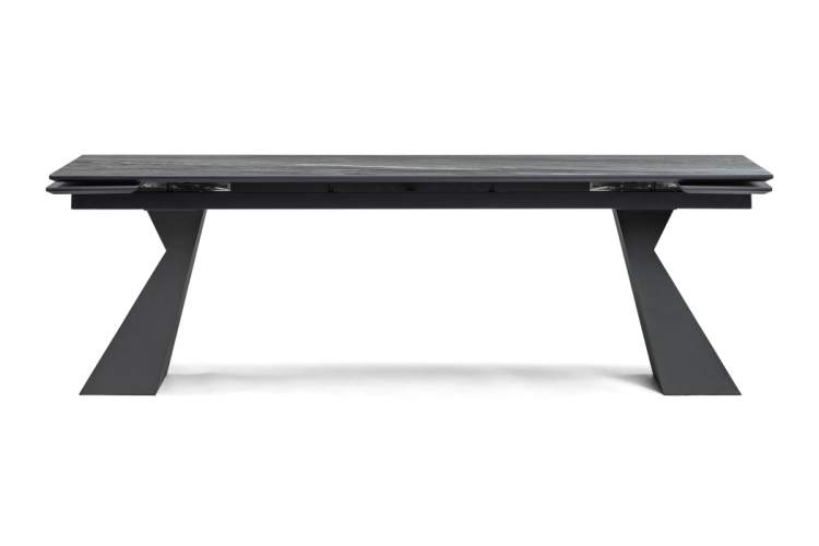 Керамический стол Денхольм 240(300)х100х75 mosco nero matt / черный-2