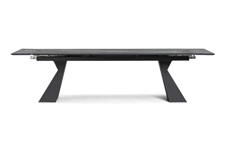 Керамический стол Денхольм 240(300)х100х75 mosco nero matt / черный-3