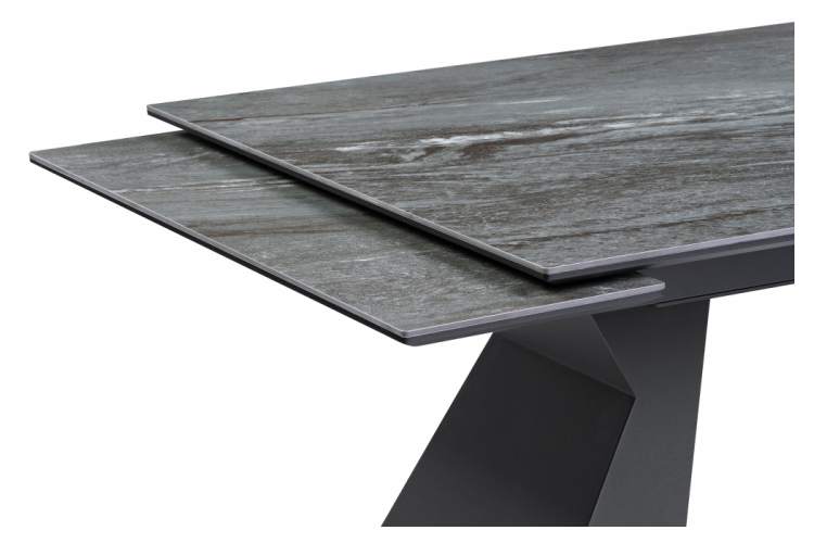 Керамический стол Денхольм 240(300)х100х75 mosco nero matt / черный-5