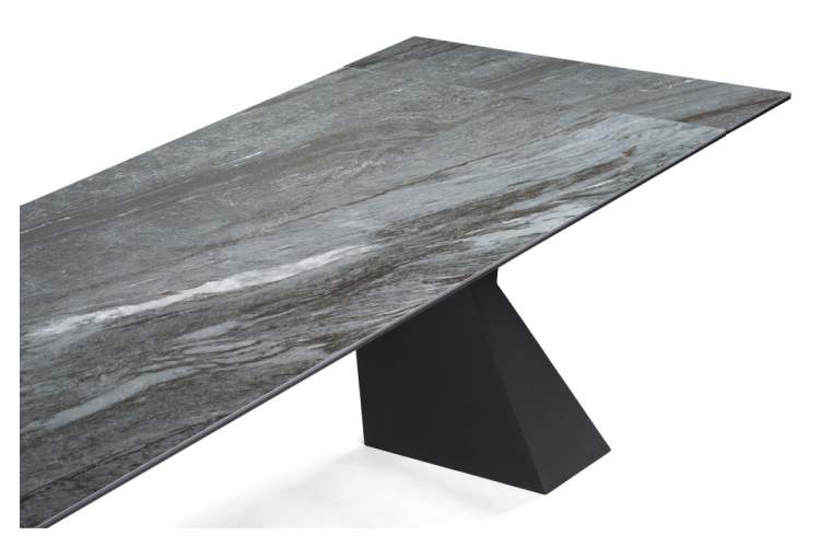 Керамический стол Денхольм 240(300)х100х75 mosco nero matt / черный-6