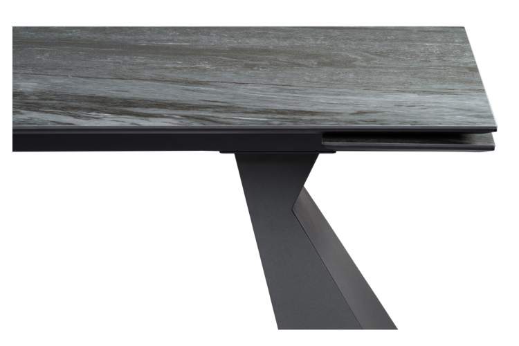 Керамический стол Денхольм 240(300)х100х75 mosco nero matt / черный-7