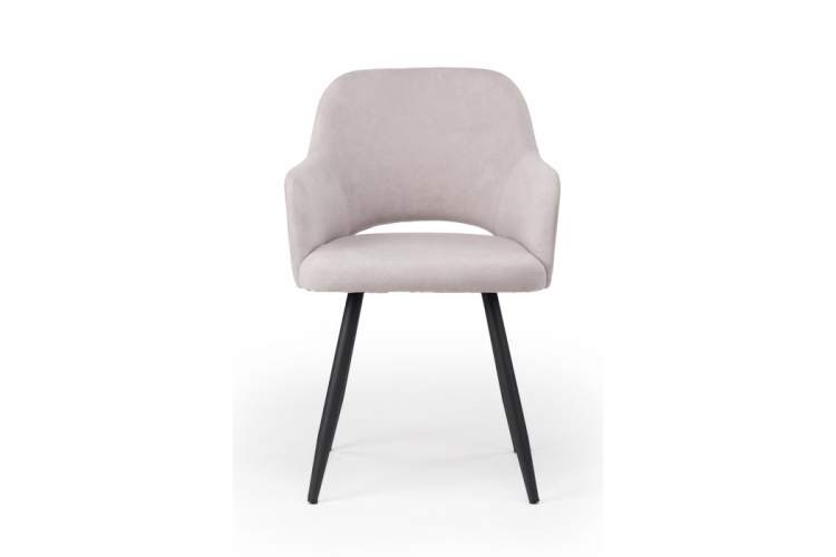 Стул на металлокаркасе Эолин 360 светло-серый (glory 36) / черный-2