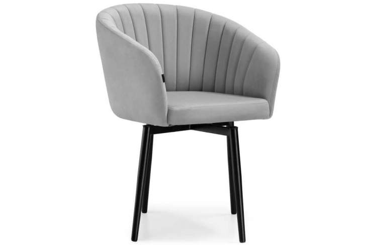 Стул на металлокаркасе крутящийся Моншау velutto 52 / черный-1