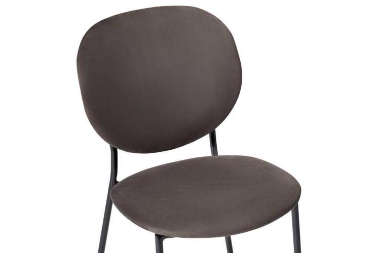 Стул на металлокаркасе Саранда кофе / черный глянец-4