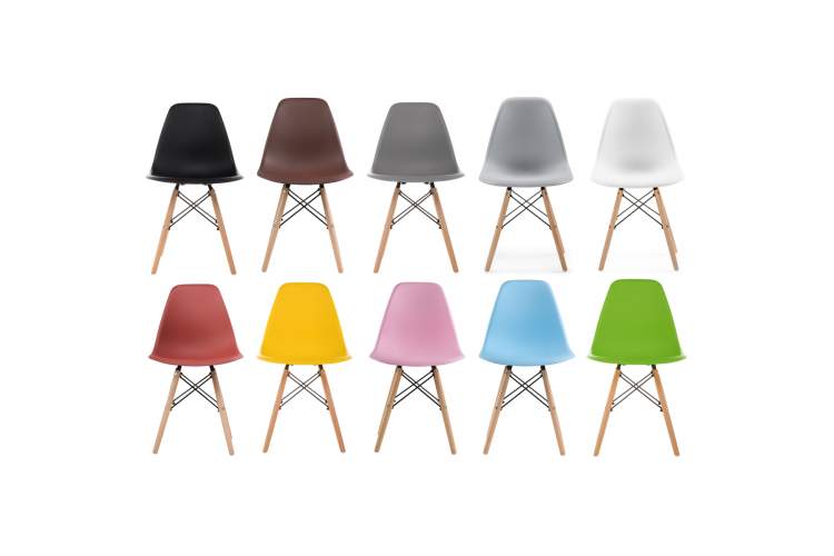 Пластиковый стул Eames PC-015 белый-15