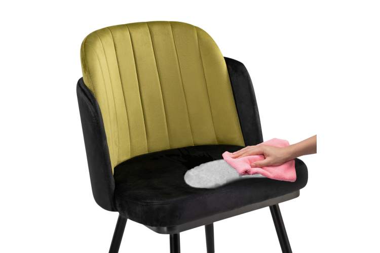 Стул на металлокаркасе Penelopa black / hakki / black / gold-10