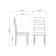 Стул на металлокаркасе DC2-001 искусственная кожа белый / белый
