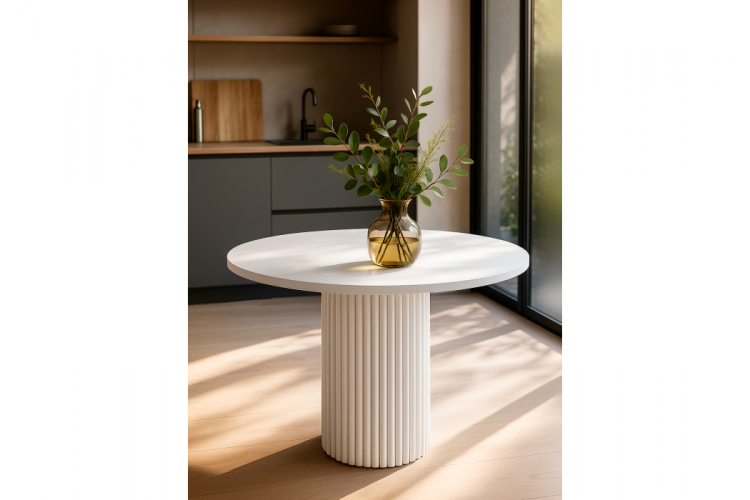 Стол деревянный Барел 90 белый / белый-3