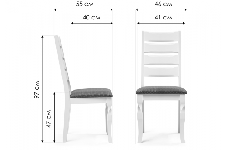 Стул деревянный Vengen butter white / brown-1