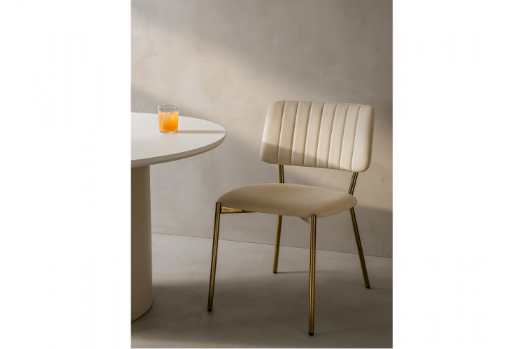 Стул на металлокаркасе Armond beige / gold-2