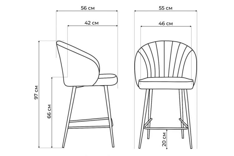 Барный стул Бэнбу marseille 2 / черный-2