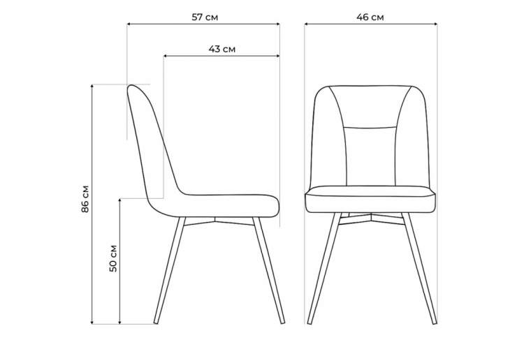 Стул на металлокаркасе Texas 3 поворотный светло-зеленый / черный-2