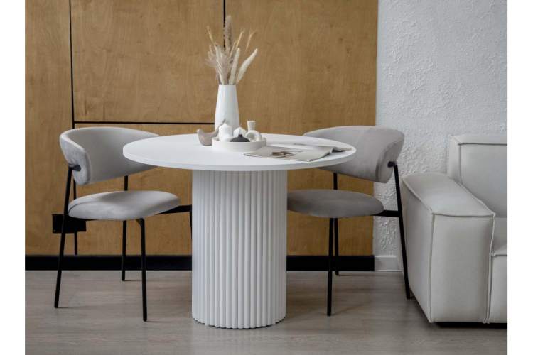 Стол деревянный Барел 90 белый / белый-16