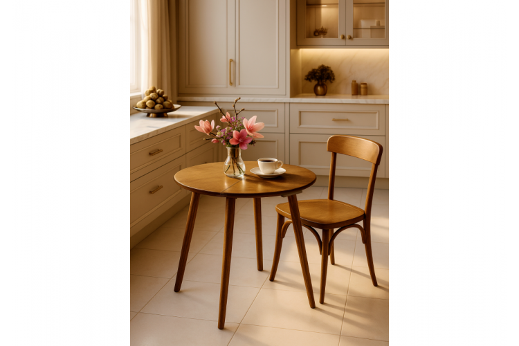 Стол деревянный Турин 80 (160) х 80 орех-1