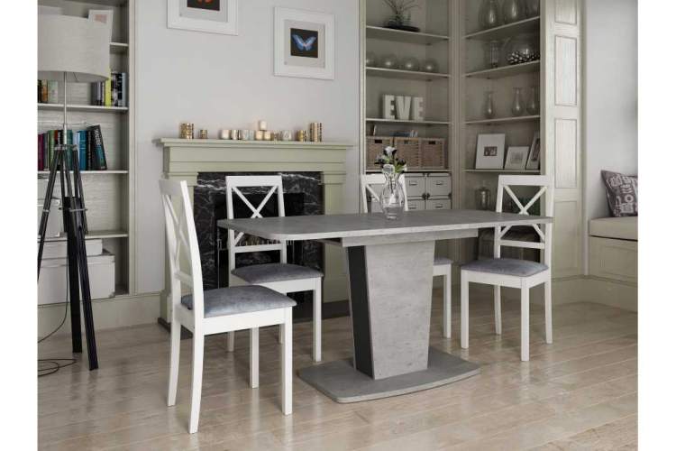 Стол деревянный Токио-28 метрополитан грей / антрацит-7