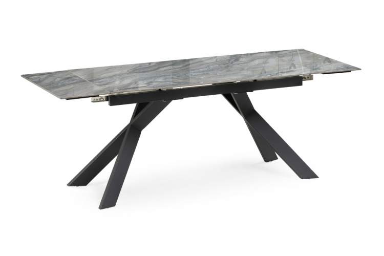 Керамический стол Хилбри 140(200)х80х76 оробико / черный