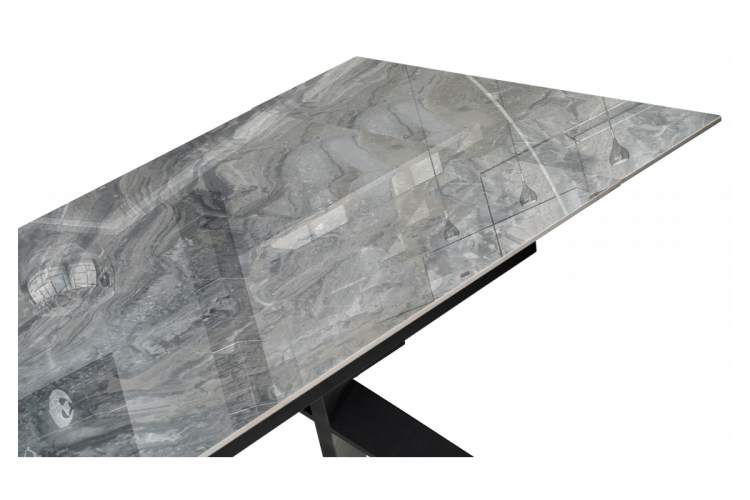 Керамический стол Хилбри 140(200)х80х76 оробико / черный-6