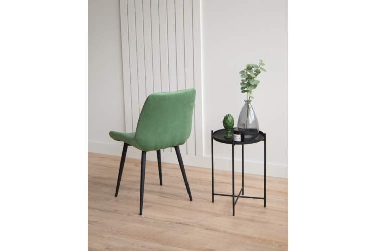 Стул на металлокаркасе Челси К фисташковый (zd 651) / черный np-8