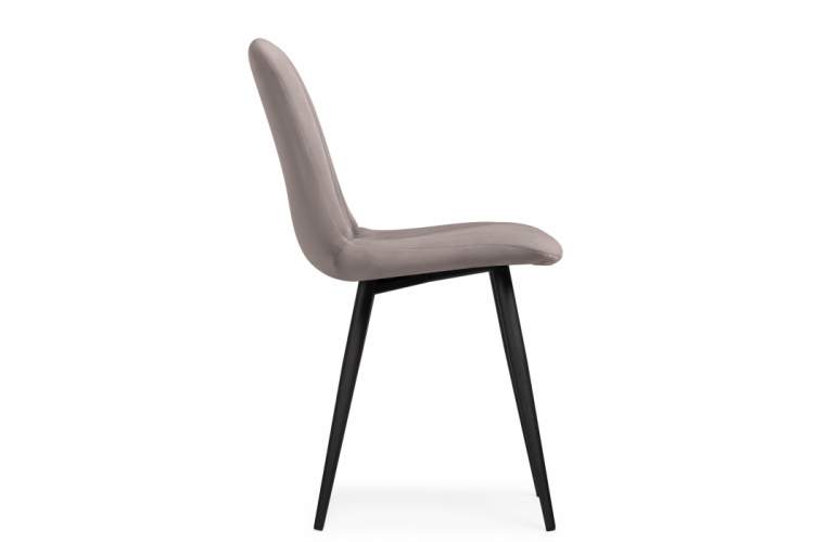 Стул на металлокаркасе Дани латте велюр velutto 08 / черный-3