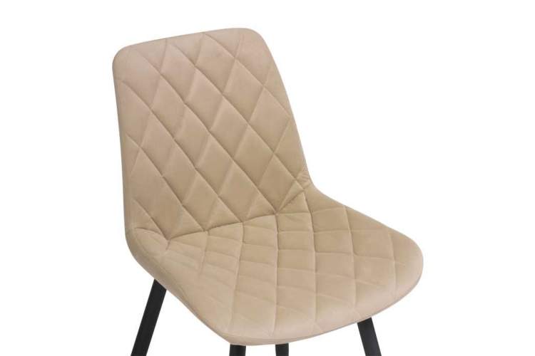 Стул на металлокаркасе Баодин Б/К бежевый / черный-4