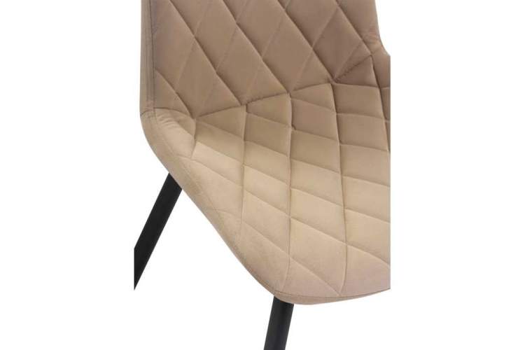 Стул на металлокаркасе Баодин Б/К бежевый / черный-5