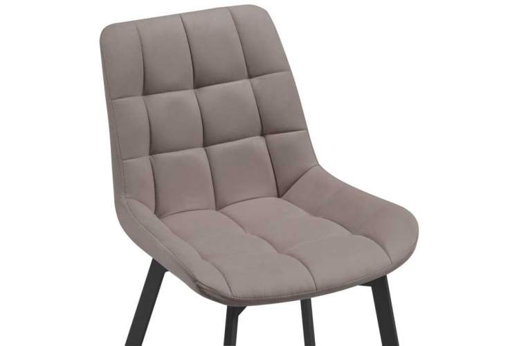 Челси латте / черный Стул на металлокаркасе-4