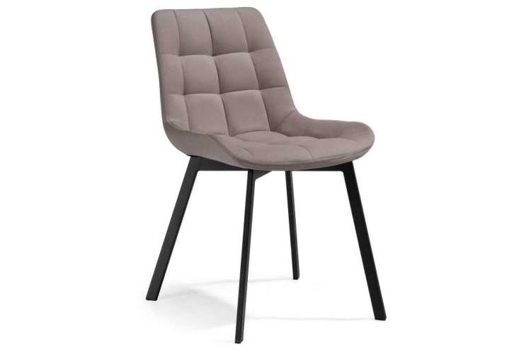 Челси латте / черный Стул на металлокаркасе