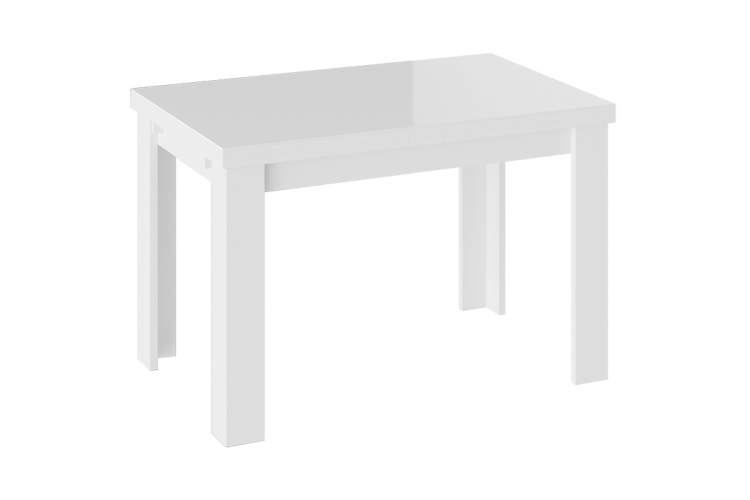 Стол стеклянный Норман тип 1 белый / стекло белый глянец