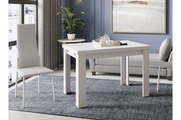 Стол стеклянный Норман тип 1 белый / стекло белый глянец-4