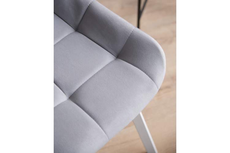 Стул на металлокаркасе Челси П светло-серый (zd 960) / белый-7