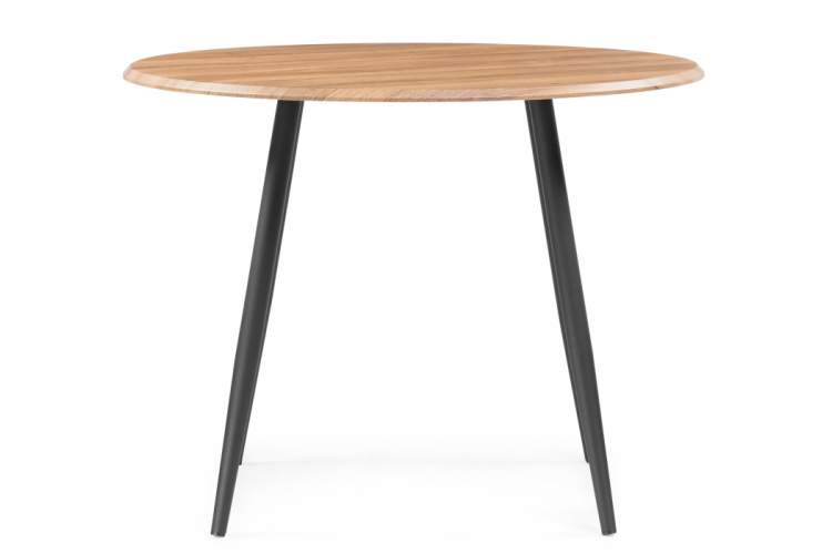 Стол деревянный Абилин 100 дуб вотан / черный матовый-3