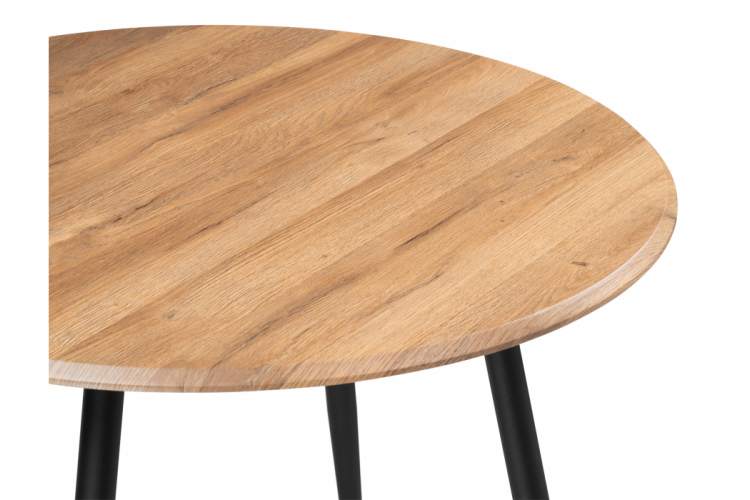 Стол деревянный Абилин 100 дуб вотан / черный матовый-5