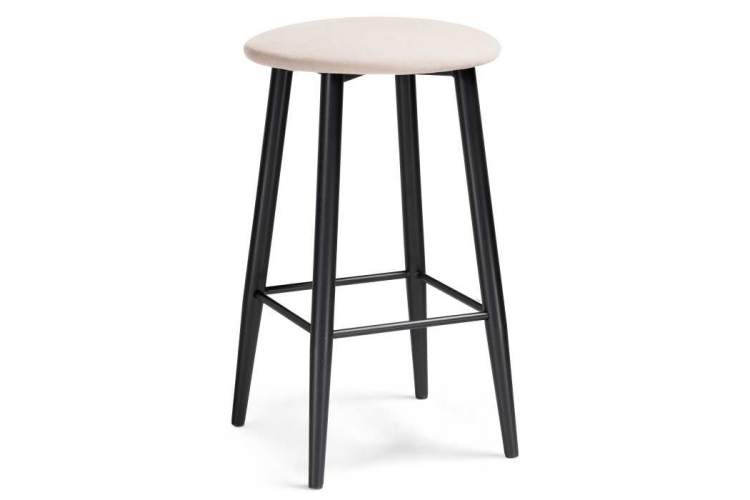 Барный стул Гангток катания айвори / черный матовый