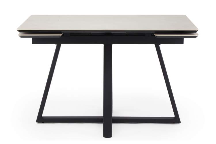 Керамический стол Памелла 120(180)х80 carmen light grey / черный-7