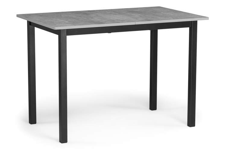 Стол деревянный Аркон 110(130)х68х75 бетон / черный