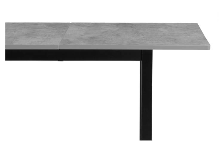 Стол деревянный Аркон 110(130)х68х75 бетон / черный-4