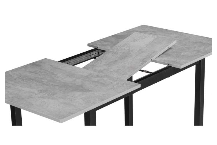 Стол деревянный Аркон 110(130)х68х75 бетон / черный-5