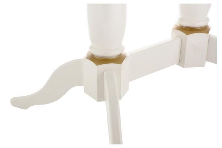 Стол деревянный Кантри 120 молочный / золотая патина-9