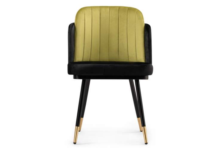 Стул на металлокаркасе Penelopa black / hakki / black / gold-3