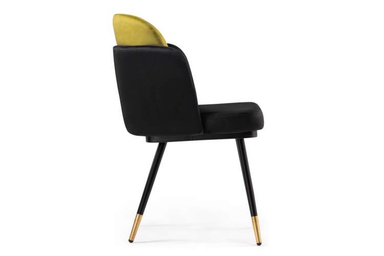 Стул на металлокаркасе Penelopa black / hakki / black / gold-4