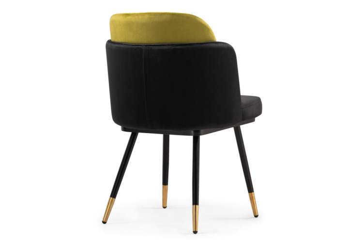 Стул на металлокаркасе Penelopa black / hakki / black / gold-5
