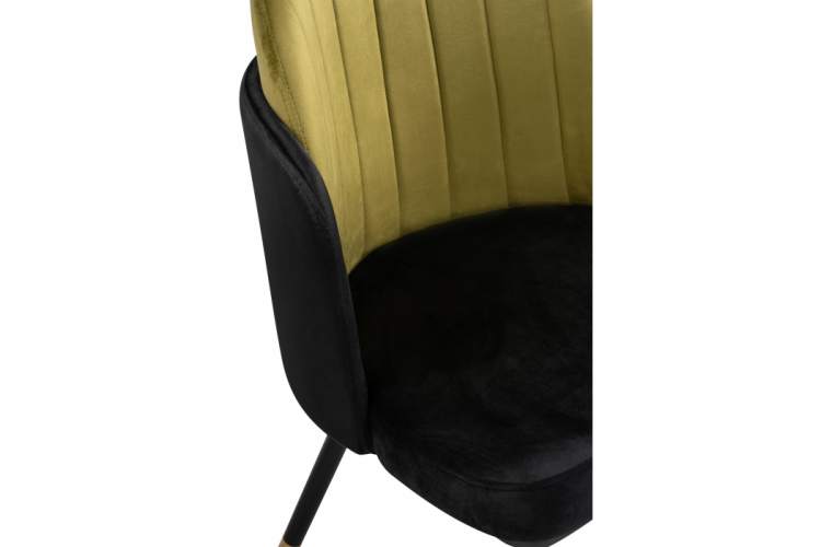 Стул на металлокаркасе Penelopa black / hakki / black / gold-7