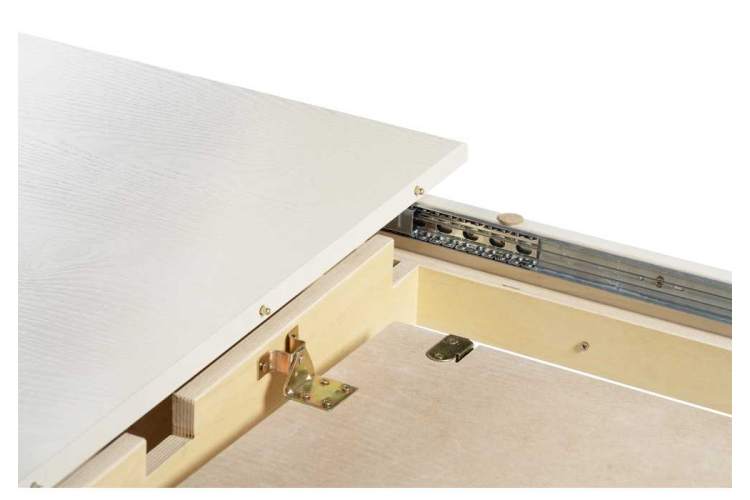 Стол деревянный Морнит 180(240)х100 слоновая кость / золото-5