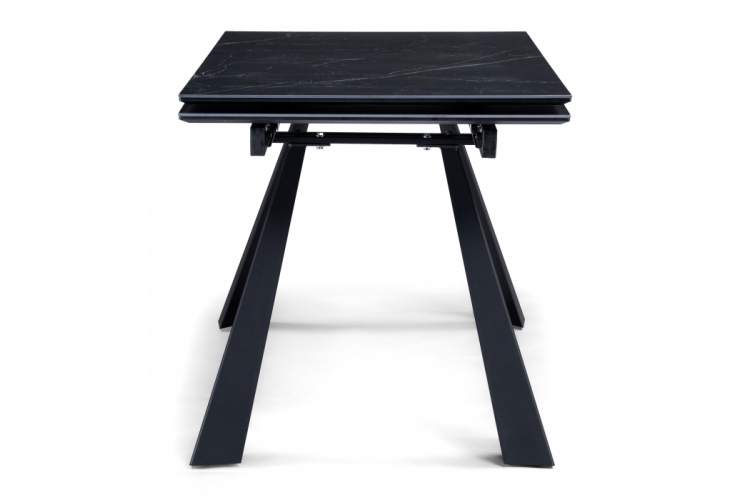 Керамический стол Маунт 140x80 черный мрамор / черный-9