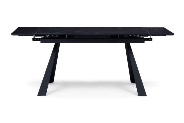 Керамический стол Маунт 140x80 черный мрамор / черный-10