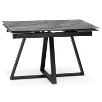 Керамический стол Силлем 120(180)х90 оробико / черный